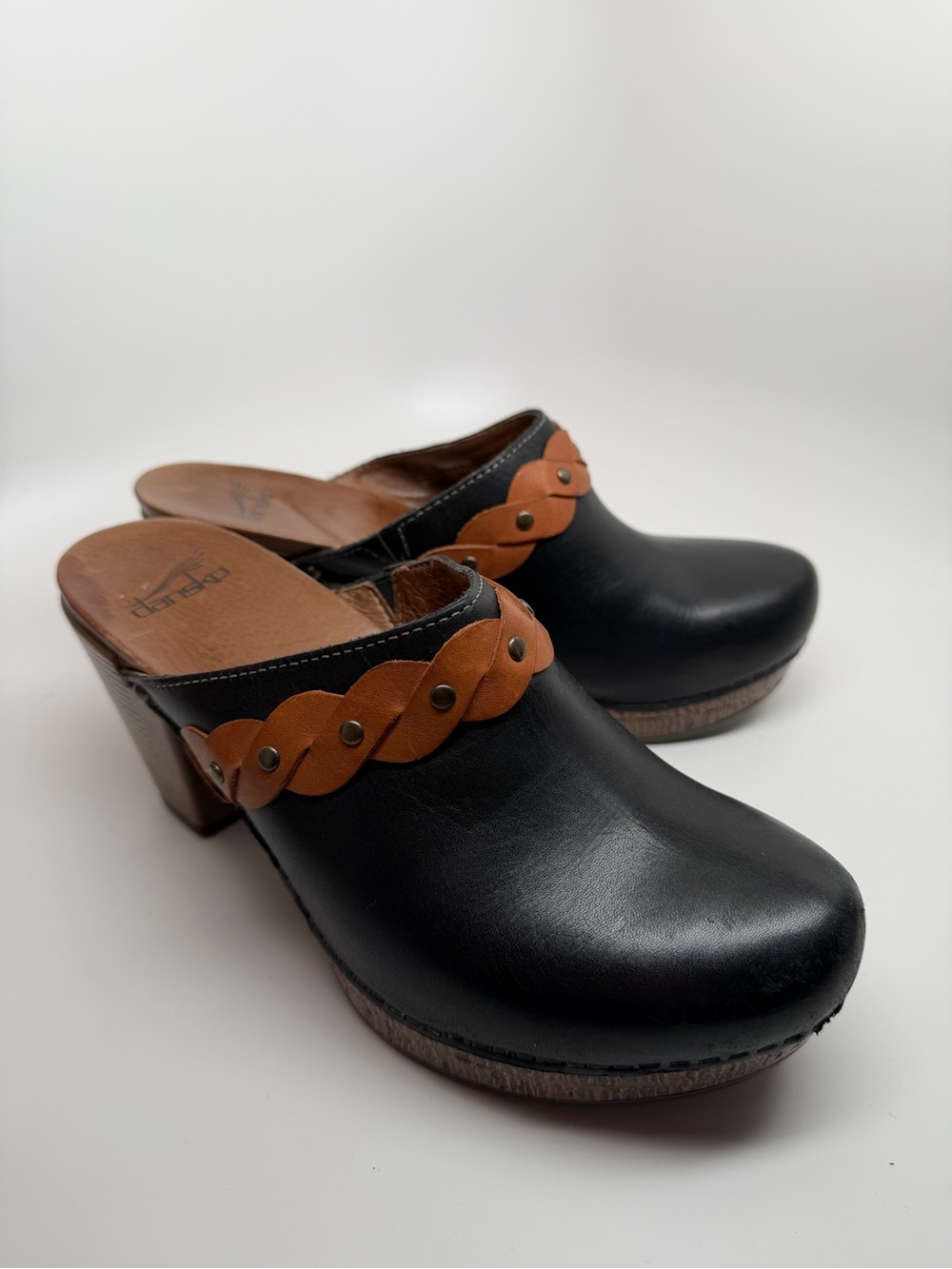 Dansko Heeled Leather Mules
